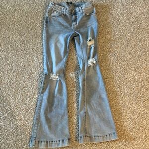 Women's Light Blue Flare Jeans